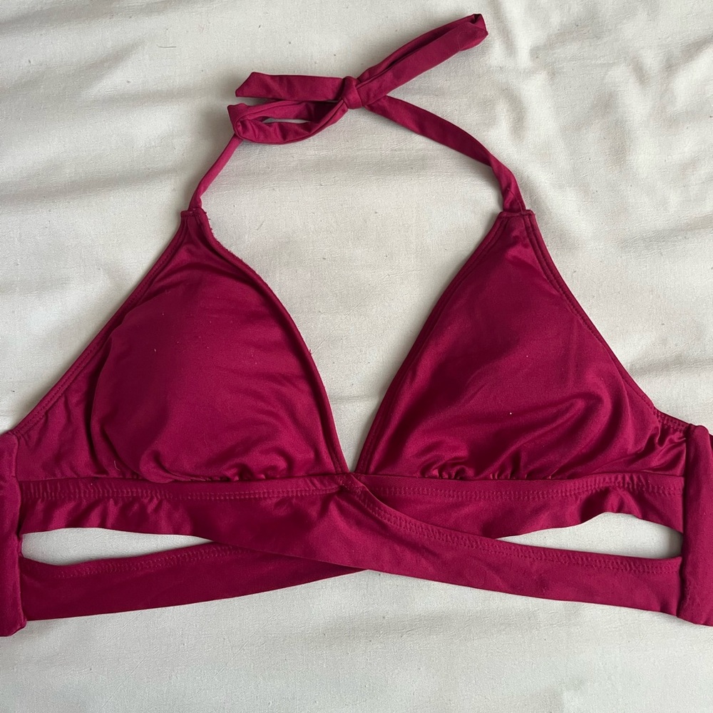 Medium maroon bikini top- Mossimo (Target)